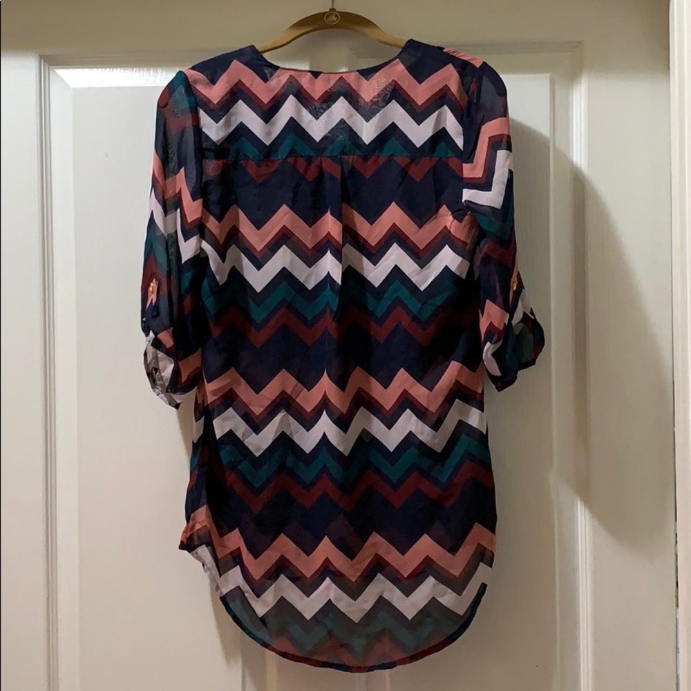 Chevron three quarter-length shirt - Picture 2 of 3